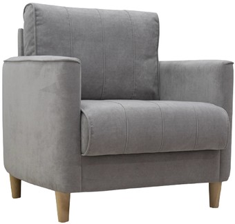 Интерьерное кресло Нижегородмебель Лора ТК 328 (ультра дав серебристый серый/бежевый)