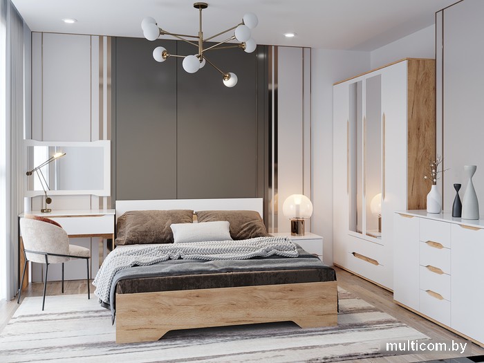 Зеркало Столица Мебели Валирия ЗР 031 (белый глянец/анкор)