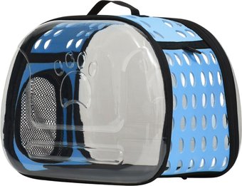 Переноска Sima-Land 9103308 (прозрачный/голубой)