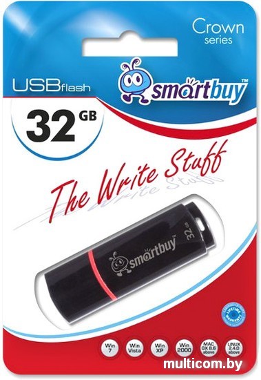 USB Flash Smart Buy Crown 32Gb Black (SB32GBCRW-K)