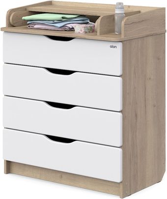 Детский комод Атон Мебель Сириус-2 804 Wood (дуб галифакс)