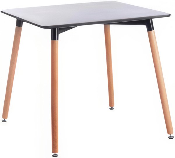 Кухонный стол TetChair John 80x80x75 (черный/натуральный)
