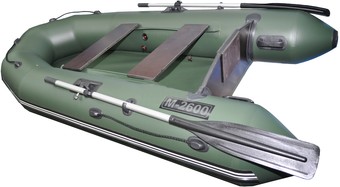 Моторно-гребная лодка Муссон 2600 С (зеленый)