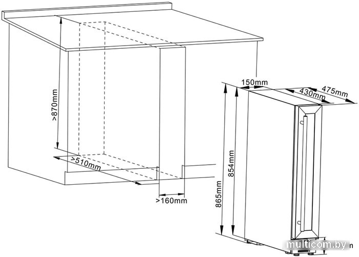 Винный шкаф Cellar Private CP007B