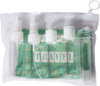 Набор флаконов для косметики Onlytop В чехле 10666623 (5шт, белый)