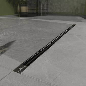 Трап/канал Roxen Slim GunMetal 91060-120GM
