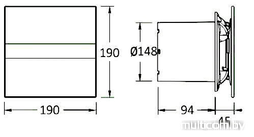 Вытяжной вентилятор CATA E-150 G