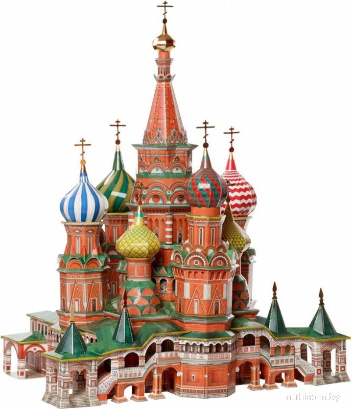 Сборная модель Умная Бумага Собор Василия Блаженного 4627081550017
