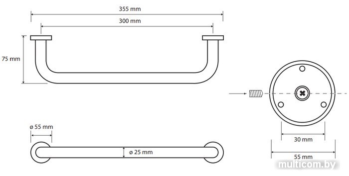 Поручень Bemeta Omega 102307012