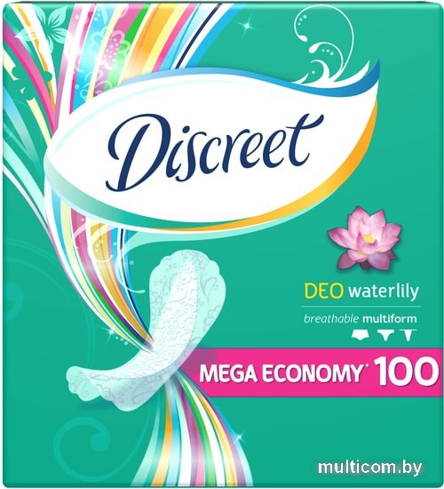 Прокладки ежедневные Discreet Deo Water Lily Multiform (100 шт)