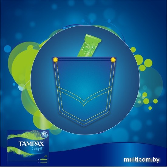 Тампоны с аппликатором Tampax Compak Super с аппликатором (16 шт)