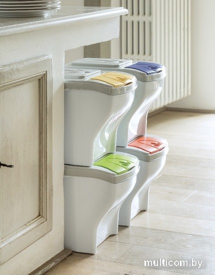 Контейнер для раздельного сбора мусора Bama Pattumiera Poker 1 Pz (синий)