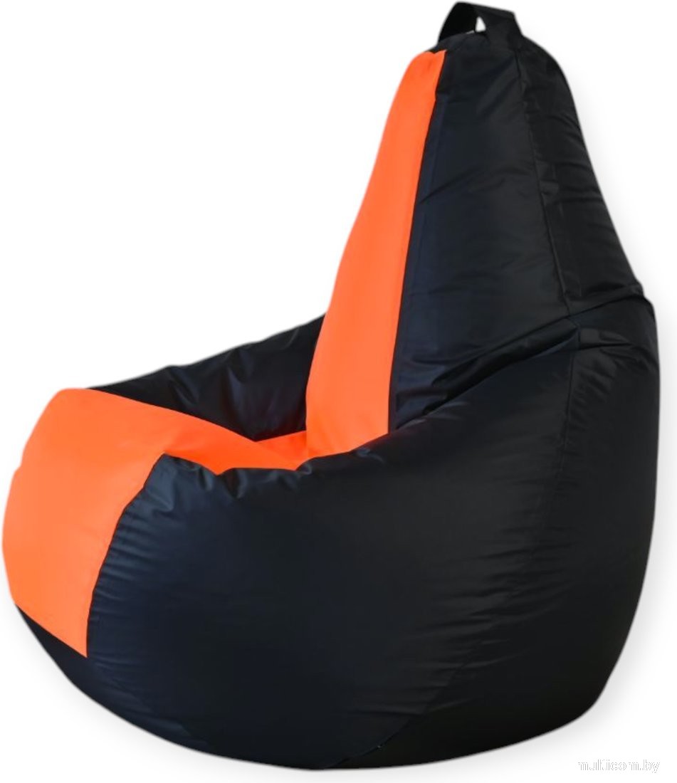 Кресло-мешок Mio Tesoro Груша Kombo XXL GF-130x85-CHO (черный/оранжевый)