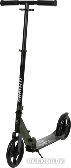 Двухколесный детский самокат Graffiti 7350706 (хаки)