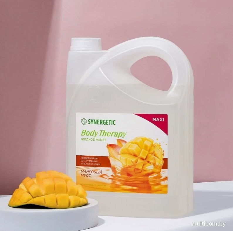 Synergetic Жидкое мыло Body Therapy Манговый мусс 5 л
