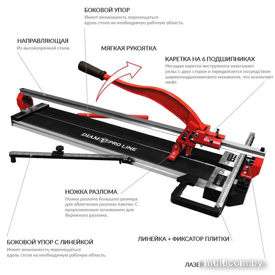 Ручной плиткорез Diam ProLine-1000L 600106