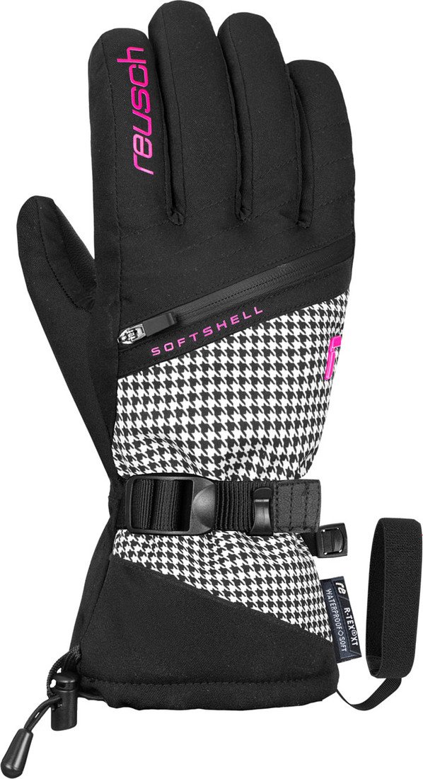 Горнолыжные перчатки Reusch Demi R-TEX XT 6331227-7697 (р-р 6, Black/Pied De Poule)