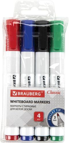 Набор маркеров BRAUBERG Classic 152117 (4 шт.)
