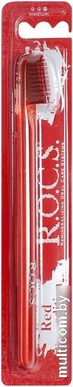 Зубная щетка R.O.C.S Red Edition Classic средняя