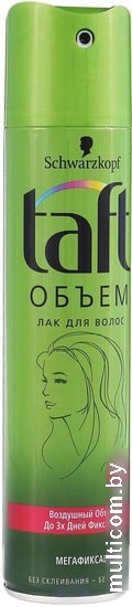 Taft Лак для волос Объем с коллагеном мегафиксации 225 мл