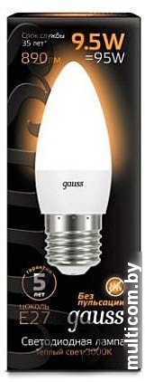 Светодиодная лампа Gauss LED Candle E27 9.5 Вт 3000 К 103102110