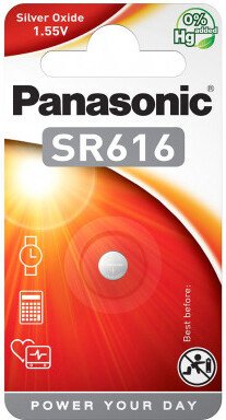 Батарейка Panasonic SR616 SR-616EL/1B (1 шт)