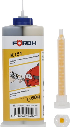Клеи и герметики для автомобилей FORCH Клей для пластмасс 2K-Speed K151 60г 66604254