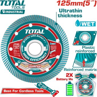 Отрезной диск алмазный Total TAC2151251