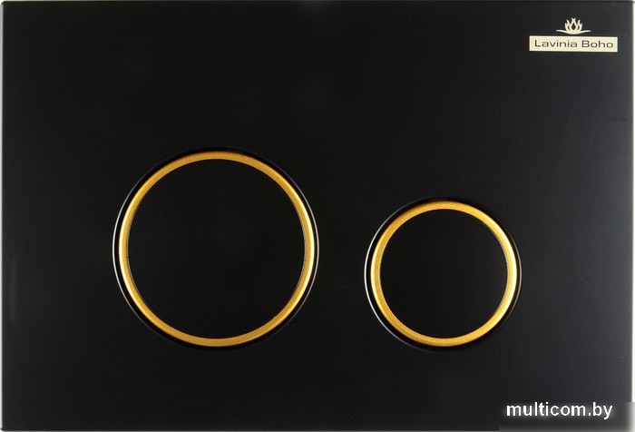Панель смыва Lavinia Boho Relfix 38050803 (матовый черный/золотой глянец)
