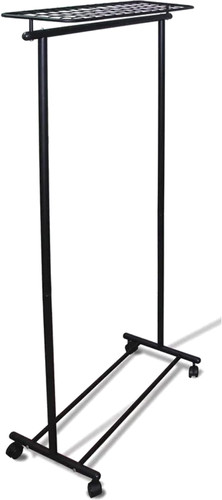 Стойка для одежды Мебелик М 9 на колесах (черный)