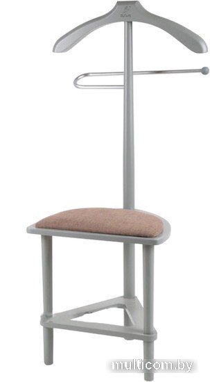 Стойка для одежды Мебелик с сиденьем В 26Н (серый)