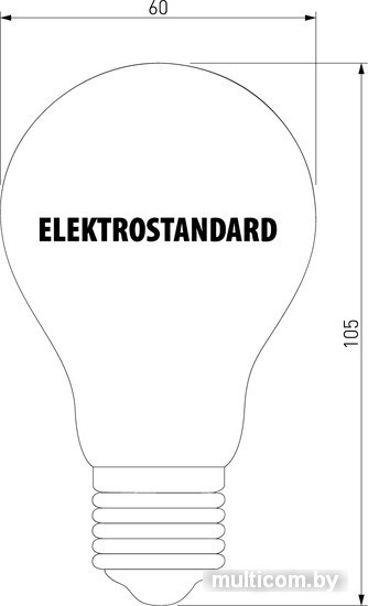 Светодиодная лампа Elektrostandard А60 8W 3300K E27 тонированная BLE2705