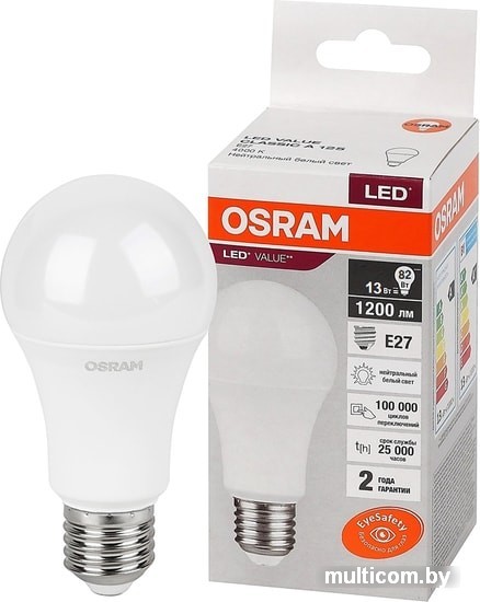 Светодиодная лампа Osram LV CL A125 15 SW/840 230V E27 10X1 RU