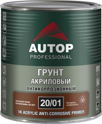 Автомобильный грунт Autop антикоррозионный акриловый - серый - банка. 1.0 кг 20/01
