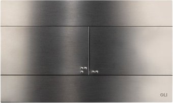Панель смыва OLI Slim 889313 INOX (оружейный металл)