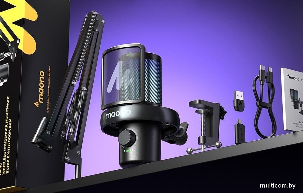 Проводной микрофон Maono DM40 Pro S (черный)