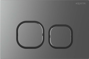 Панель смыва Aquatek KDI-0000060 (оружейная сталь матовая)