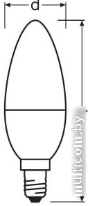 Светодиодная лампа Osram LV CL B60 7 SW/865 230V E14 10X1 RU