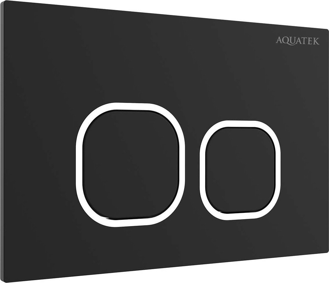 Панель смыва Aquatek KDI-0000059 (черный матовый)