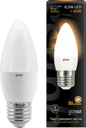 Светодиодная лампа Gauss E27 6.5 Вт 2700 К [103102107]