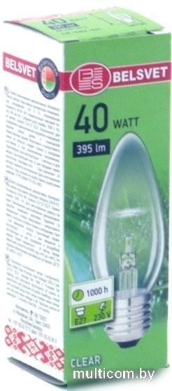 Лампочка Belsvet ДС230-60-3 К E27 60 Вт
