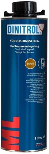 Антикоррозийные, антигравийные средства для кузова Dinitrol ML для скрытых полостей 1л, евробаллон