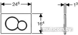 Geberit Sigma 01 115.770.21.5 (глянцевый хром)