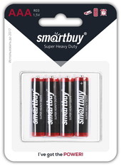Батарейки SmartBuy AAA 4 шт. [SBBZ-3A04B]