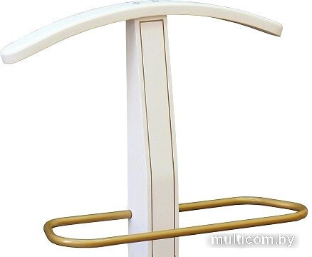 Стойка для одежды Мебелик Васко В 70 (белый ясень/золото)