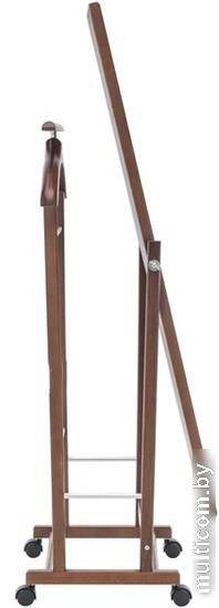 Стойка для одежды Мебелик с зеркалом на колесах В 24Н (средне-коричневый)