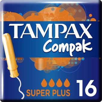 Тампоны с аппликатором Tampax Compak Super Plus с аппликатором (16 шт)