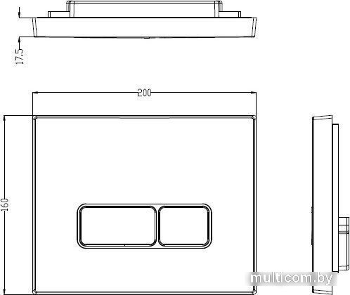 Панель смыва WeltWasser Marberg 410 SE CR