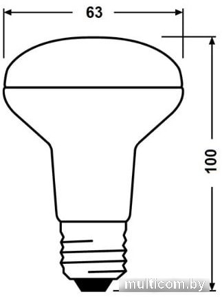 Светодиодная лампа Osram LV R60 8 SW/830 230V E27 10X1 RU