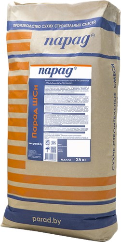Выравнивающая штукатурка Парад ШСн (25 кг)